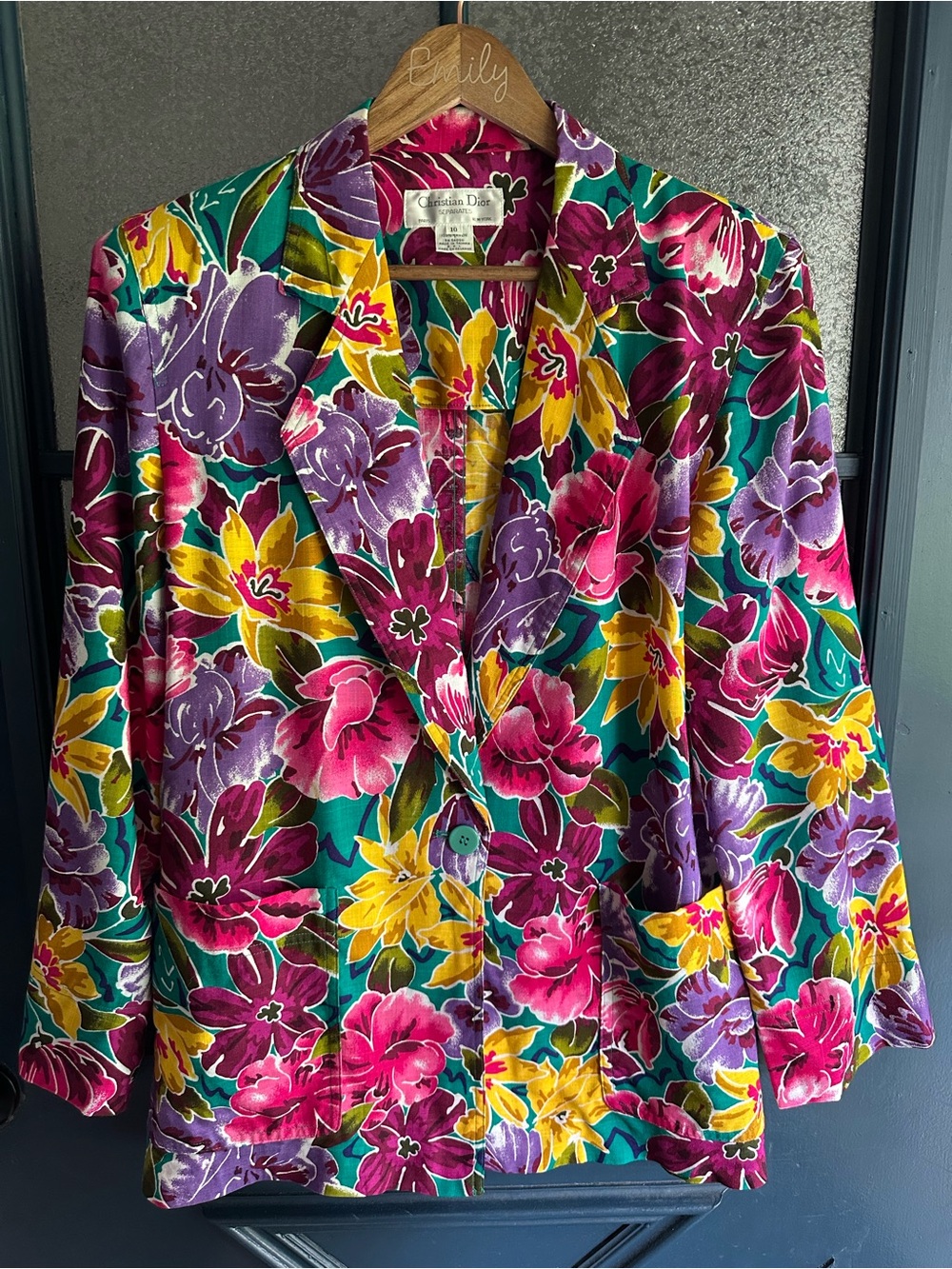 Dior Vibrant Floral Blazer